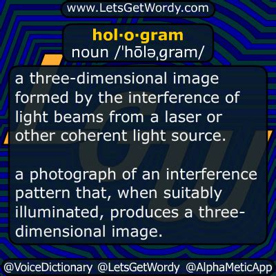 hologram meaning in tagalog|hologram noun .